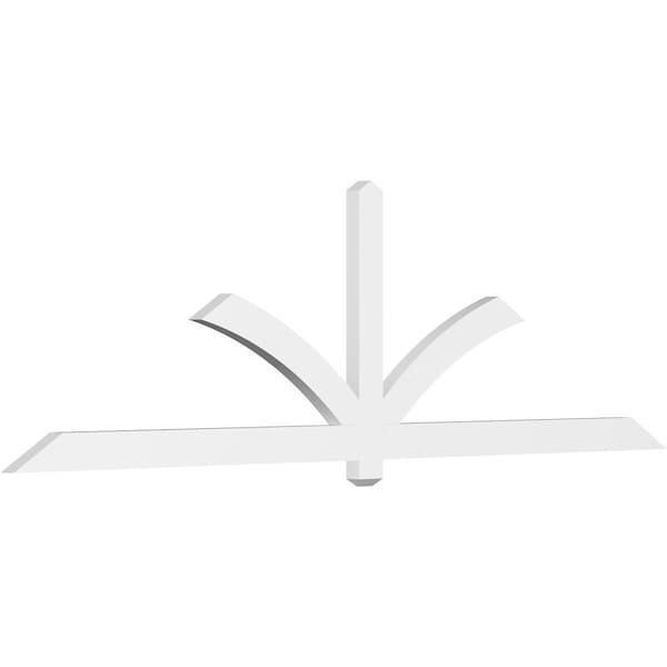 Ekena Millwork Redmond Architectural Grade PVC Gable Bracket, 108"W x 31 1/2"H x 2"D x 4"F, 7/12 Pitch GBP108X32X0204RED00 - main